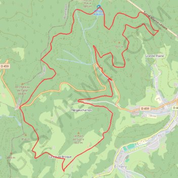 Val d'Argent - Le Circuit du Robinot GPS track, route, trail