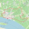 🚴 Trace ,boucle de Bourg sur Gironde GPS track, route, trail