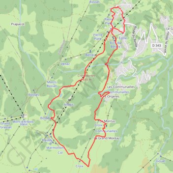 Balade Amis montagnards GPS track, route, trail