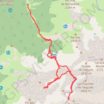 Vallée de l'Oule GPS track, route, trail
