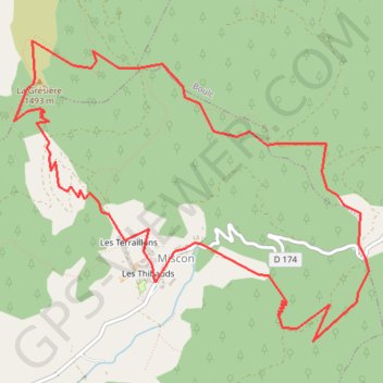 Col du Fays - Col du Pinet - Col de Ravel - Col Miscon GPS track, route, trail