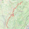 Jura français entre Alaise et Cuisiat GPS track, route, trail