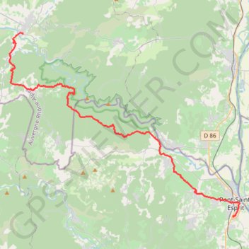 Etape 6 ardèche 2022 GPS track, route, trail