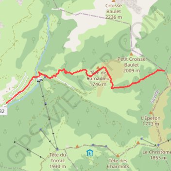 Col de Jaillet - Le Plan GPS track, route, trail