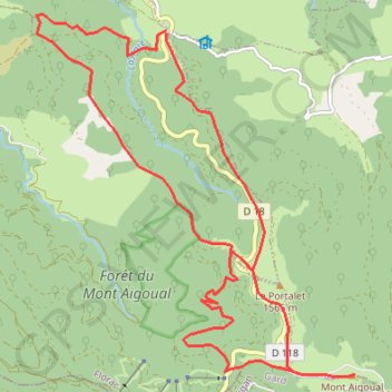 MT AIGOUAL de Cabrillac-MNT GPS track, route, trail