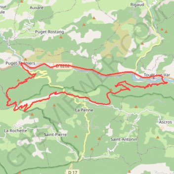 Col de Rigaudon GPS track, route, trail