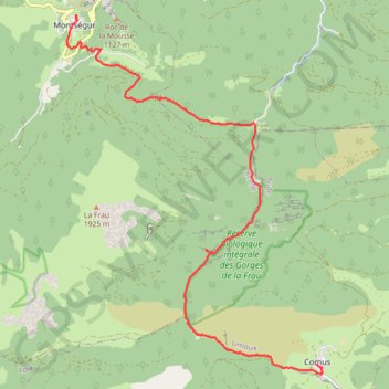 01-AOU-16 12:42:57 GPS track, route, trail