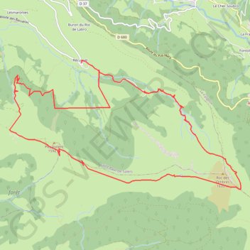 Puy Violent GPS track, route, trail