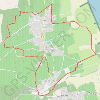 Cussac Fort Medoc GPS track, route, trail