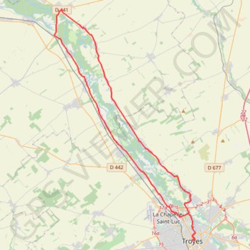 Canal de la Haute Seine GPS track, route, trail