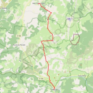 Chemin de Saint Guilhem - Etape 3 GPS track, route, trail