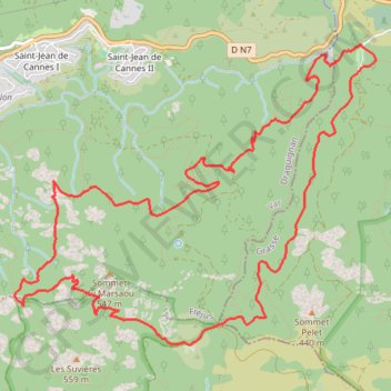 Sommet du Marsaou - Les Suvières GPS track, route, trail