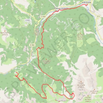 Queyras - Jour 5 GPS track, route, trail
