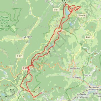 Gaschney et lacs GPS track, route, trail