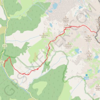 Ascension Pas de Vens depuis Blachières GPS track, route, trail
