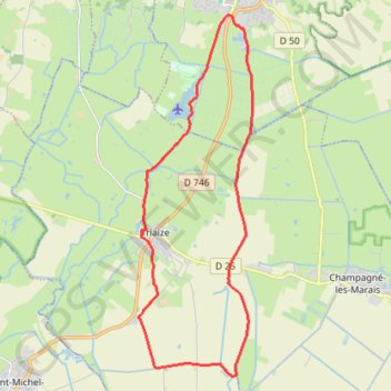 B10 - Boucle des polders GPS track, route, trail