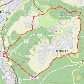 Le Houlme GPS track, route, trail