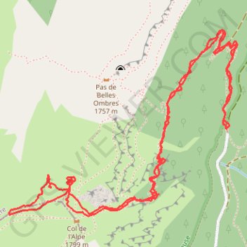 Col de l'alpe GPS track, route, trail