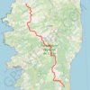 Traversée de la Corse GPS track, route, trail