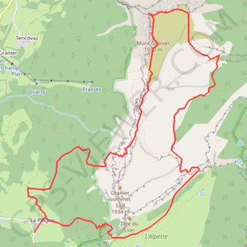 Granier Colon Alpette GPS track, route, trail