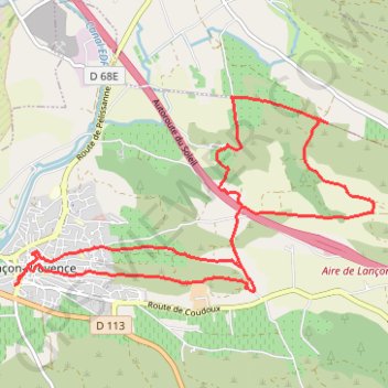 Les alentours de Lançon de Provence GPS track, route, trail