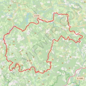 [Itinéraire] GRP® Petit Tour de la Montagne Limousine GPS track, route, trail