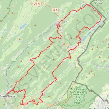GRP Tour de la Haute Bienne GPS track, route, trail