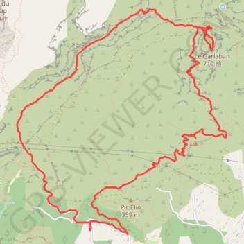 Le garlaban - aubignane - bec cornu GPS track, route, trail