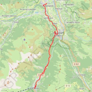 Argelès-Gazost - Cauterets via Saint-Savin - 19109 - UtagawaVTT.com GPS track, route, trail