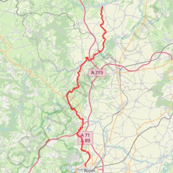 Chantelle / Riom GPS track, route, trail