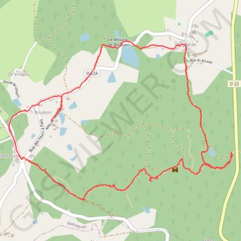 Forêt de boubon GPS track, route, trail