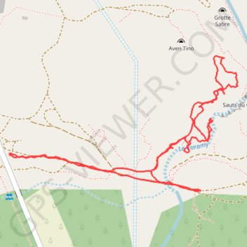 Mazaugues - Gorges du Caramy - Saut du Cabri GPS track, route, trail