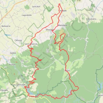 Les deux barrages - Verdalle GPS track, route, trail