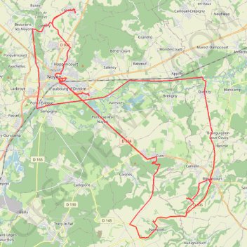 Sortie à vélo GPS track, route, trail