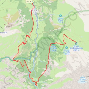 [Itinéraire] Etape 3 : du Refuge des Espuguettes à Gavarnie GPS track, route, trail