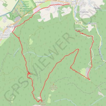 Saint Laurent - Curriere - Cul de Lampe GPS track, route, trail