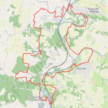 Saint-Senoux GPS track, route, trail
