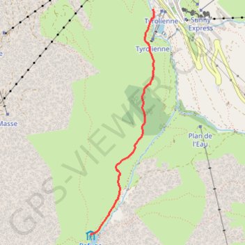 Le lac du Lou GPS track, route, trail
