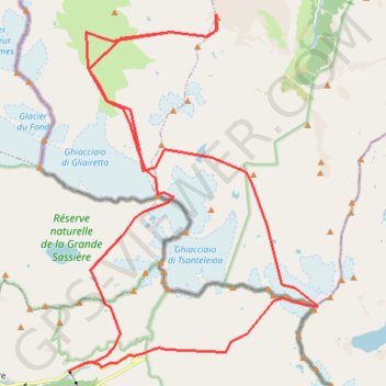 Tour Tsanteleina GPS track, route, trail