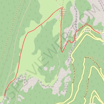 Col de Rousset - Col de Chironne - Rochers de l'Aiglette GPS track, route, trail