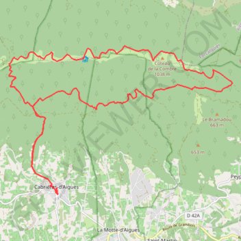 VTT_Cabrières GPS track, route, trail