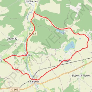 Boucle de marceray GPS track, route, trail