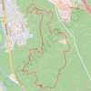 Le rocher Vert de Nemours GPS track, route, trail