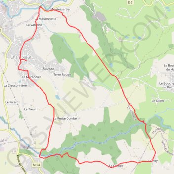 Marche à Chamboeuf GPS track, route, trail