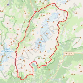 Trail des Glaciers de la Vanoise (TGV) GPS track, route, trail
