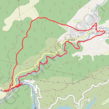 Saint Martin de Brôme GPS track, route, trail