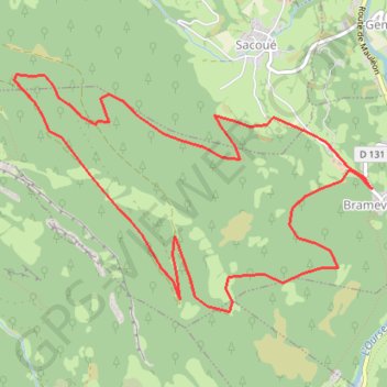 Sous le Mont Sacon - Bramevaque GPS track, route, trail