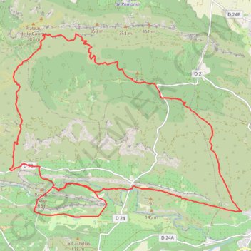 Alpilles aureille GPS track, route, trail