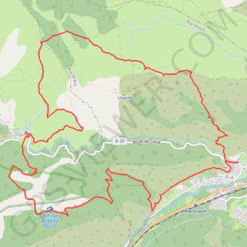 Roc de l'Homme Mort GPS track, route, trail
