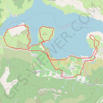 Mont Redon - Rouens - La Sure GPS track, route, trail